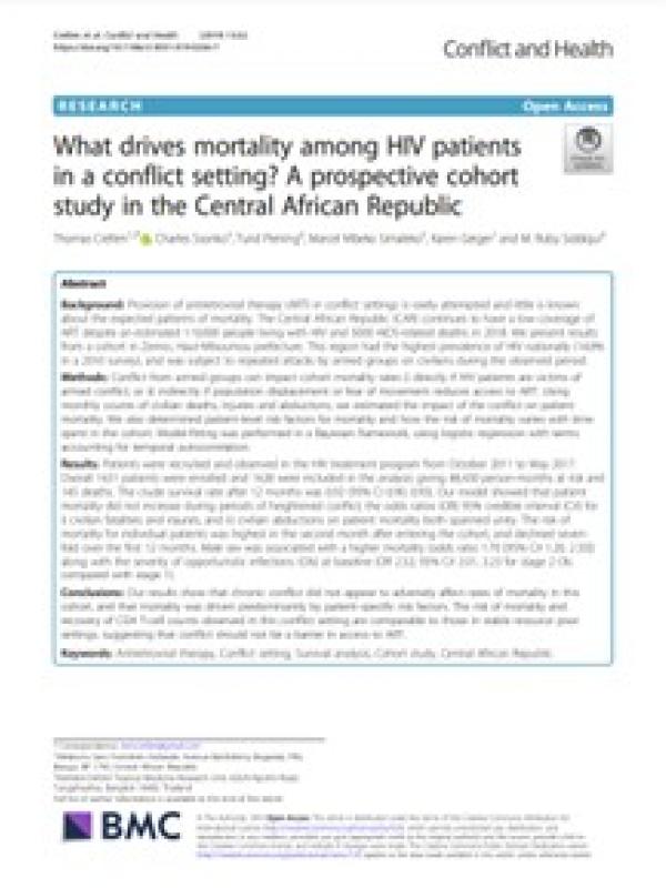 Mortality drivers aming HIV patients MSF
