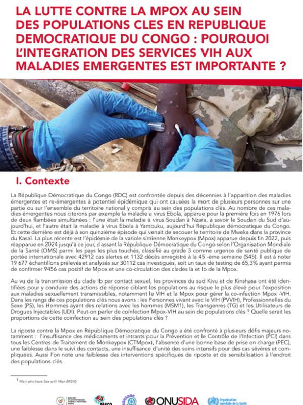 cover mpox HIV policy brief