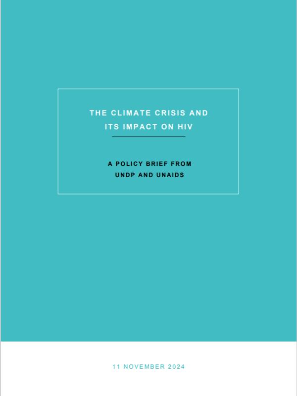 cover - climate crisis and impact on hiv